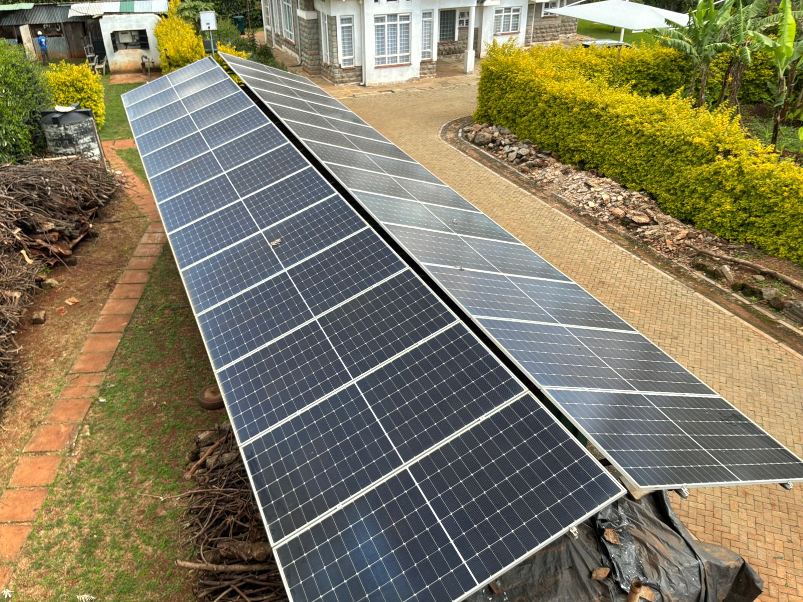 Dagoretti — 20kWp solar array overview